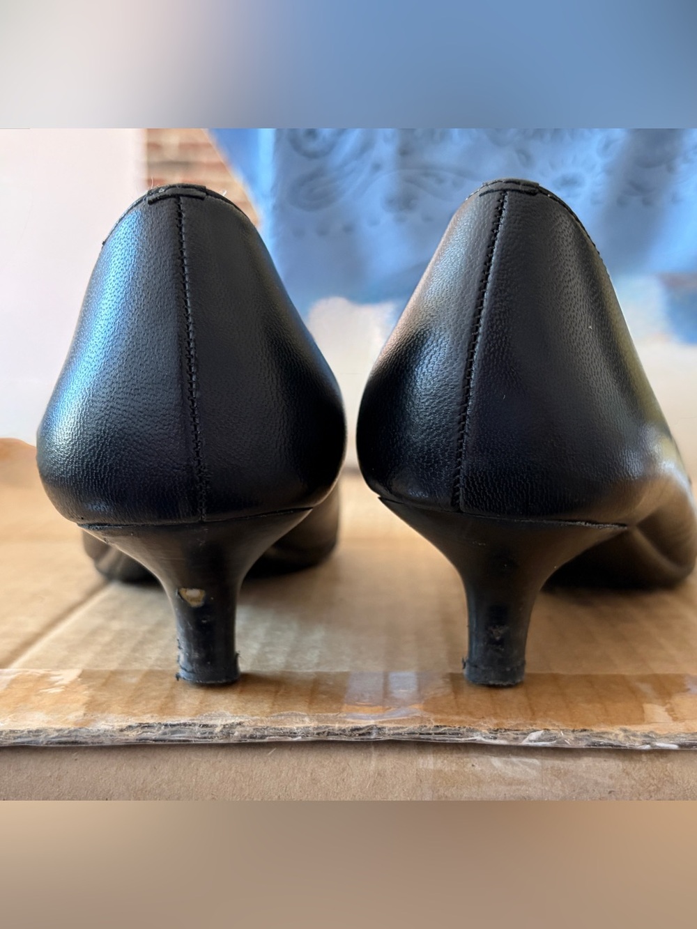 Calvin Klein Diema Black Women's Kitten Heel Pumps - Picture 2 of 6